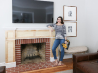 How to Cover Brick Fireplace